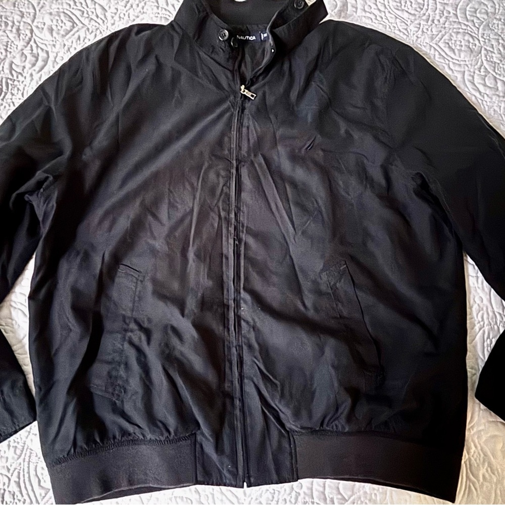 Nautica Men's Navy Blue Jacket Full Zip XXL Pre-Owned EUC